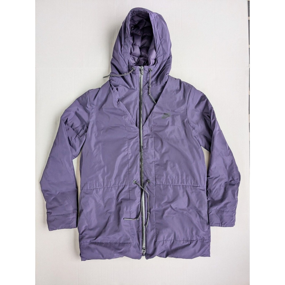 Womens Size Small Nike NSW Down Fill‎ Hooded Parka Coat Full Zip 805080-524